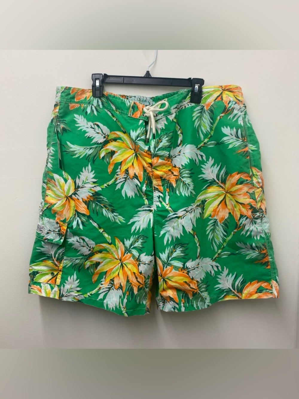 NWT Polo Ralph Lauren Men’s Green Tropical Palm Swim Shorts 2XB Big & Tall